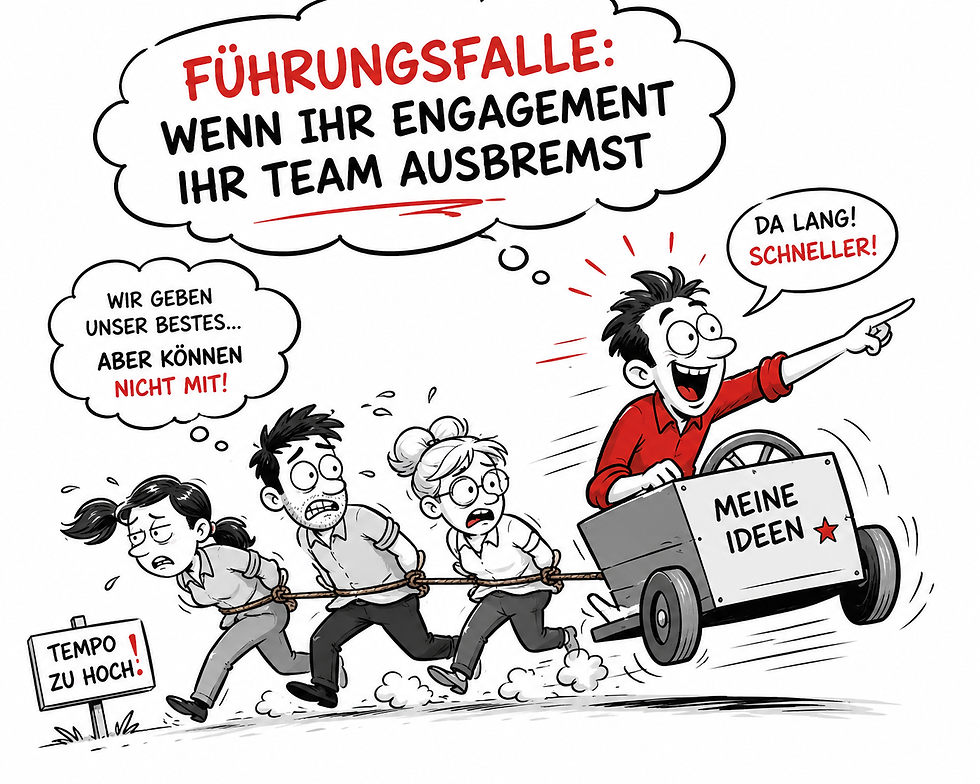 Führungsfalle: Wenn Ihr Engagement Ihr Team ausbremst
