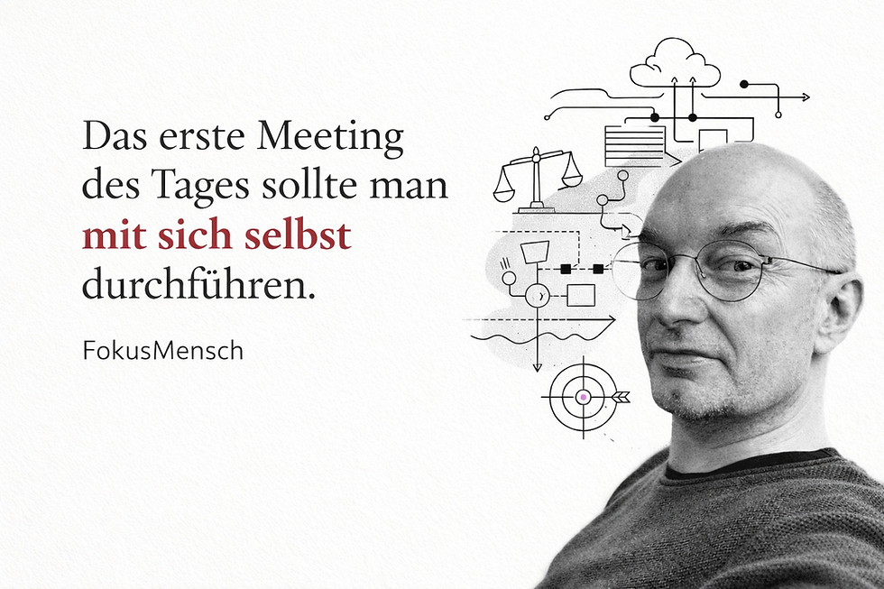 Stärken Sie Ihre individuelle Haltung: Das Meeting mit sich selbst