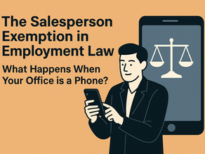 Salesperson Exemption in Employment Law