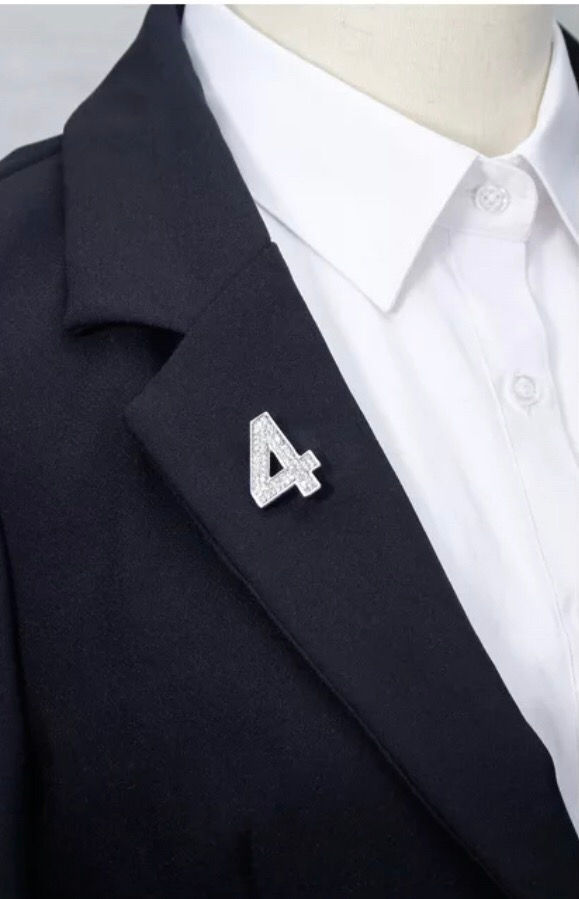 Thumbnail: Rhinestone Number Pins 