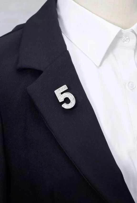 Thumbnail: Rhinestone Number Pins 
