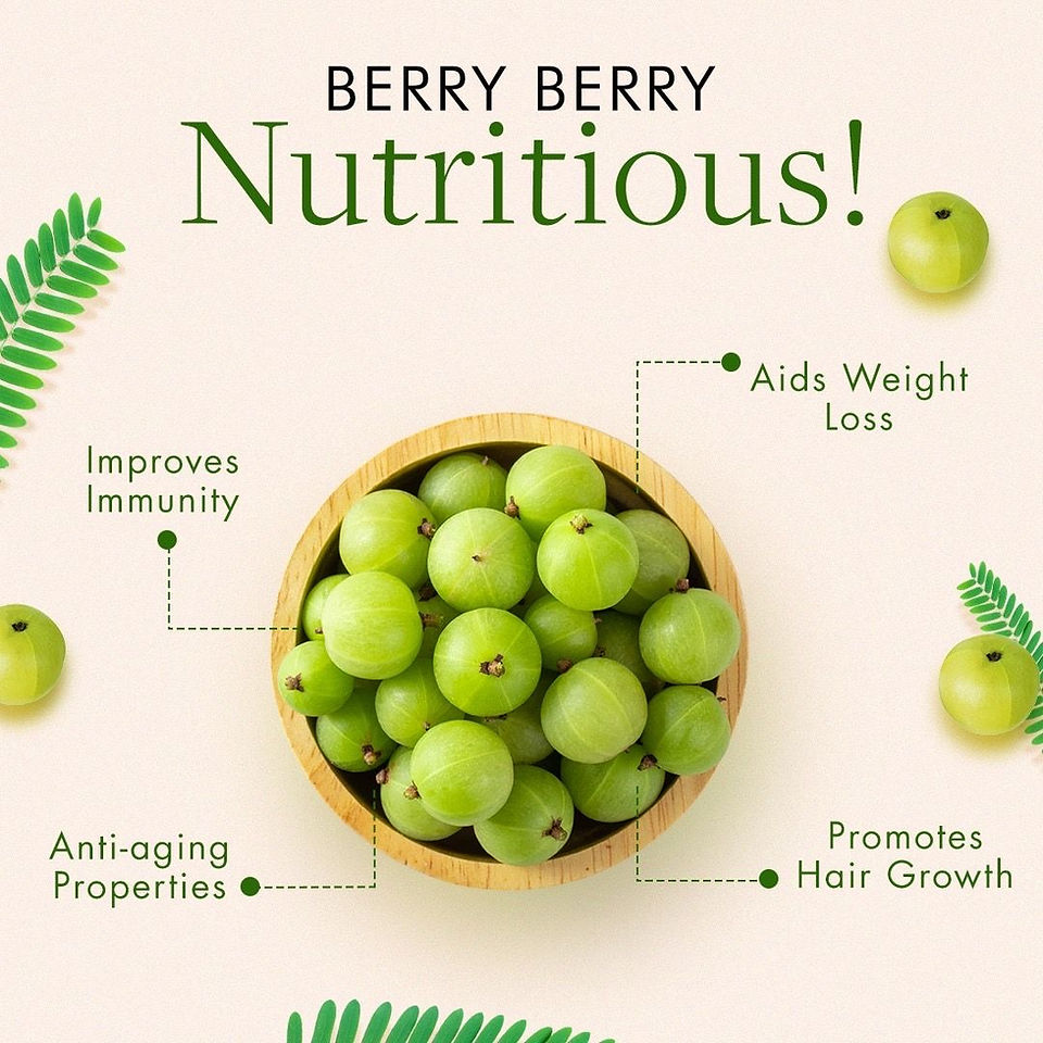 Amla berries with benefits: Improves Immunity, Hair Growth, Anti-aging