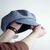casquette gavroche homme en lin originale bleue jean
