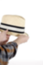 Miniature : chapeau panama trilby paille naturelle