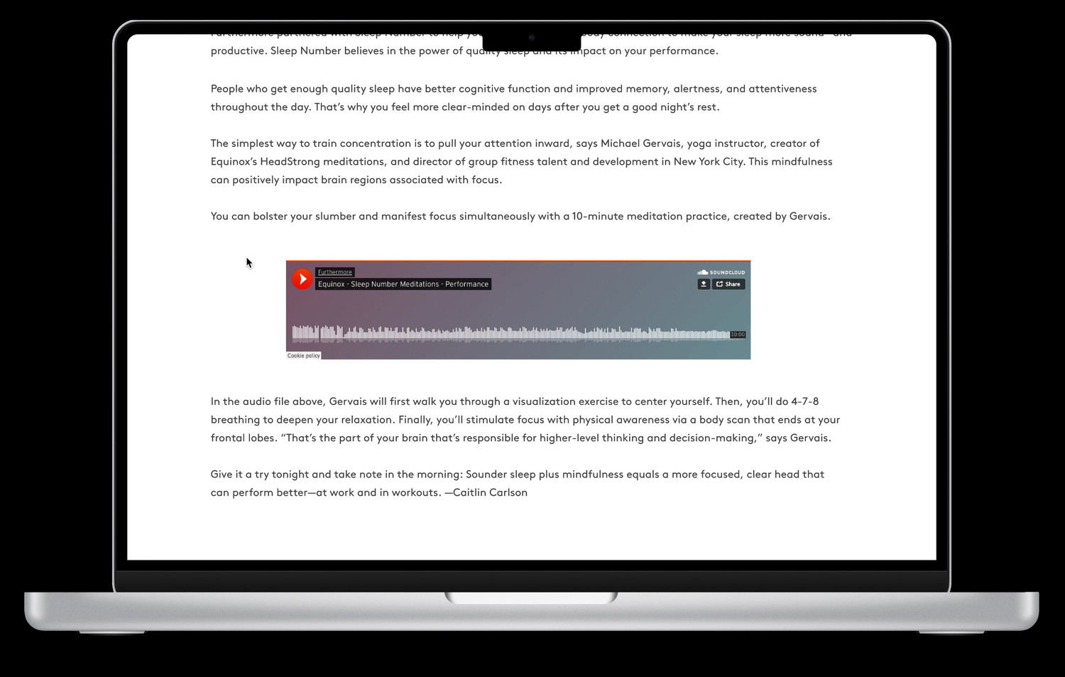 Microsite screen
