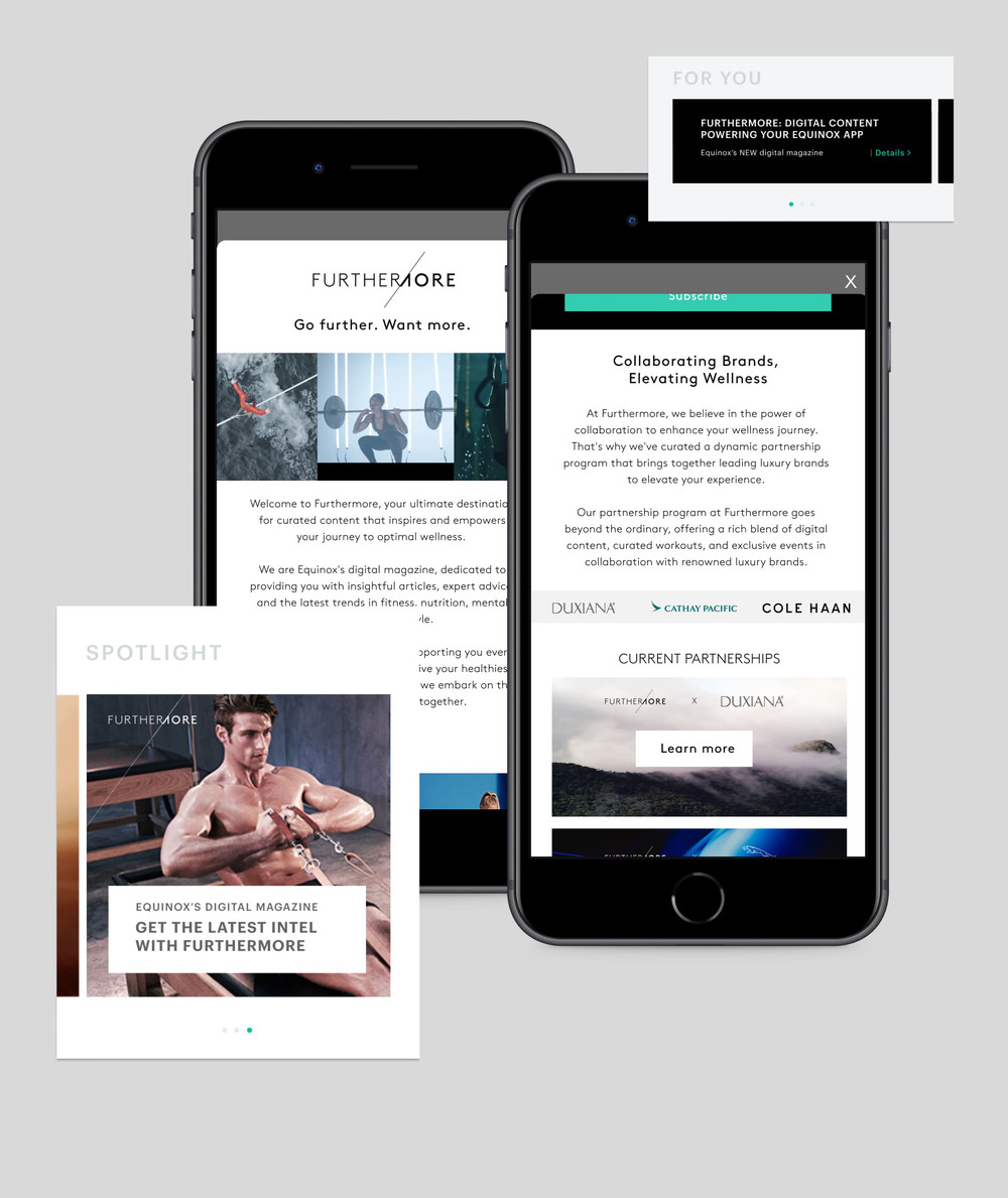 Furthermore branding in app