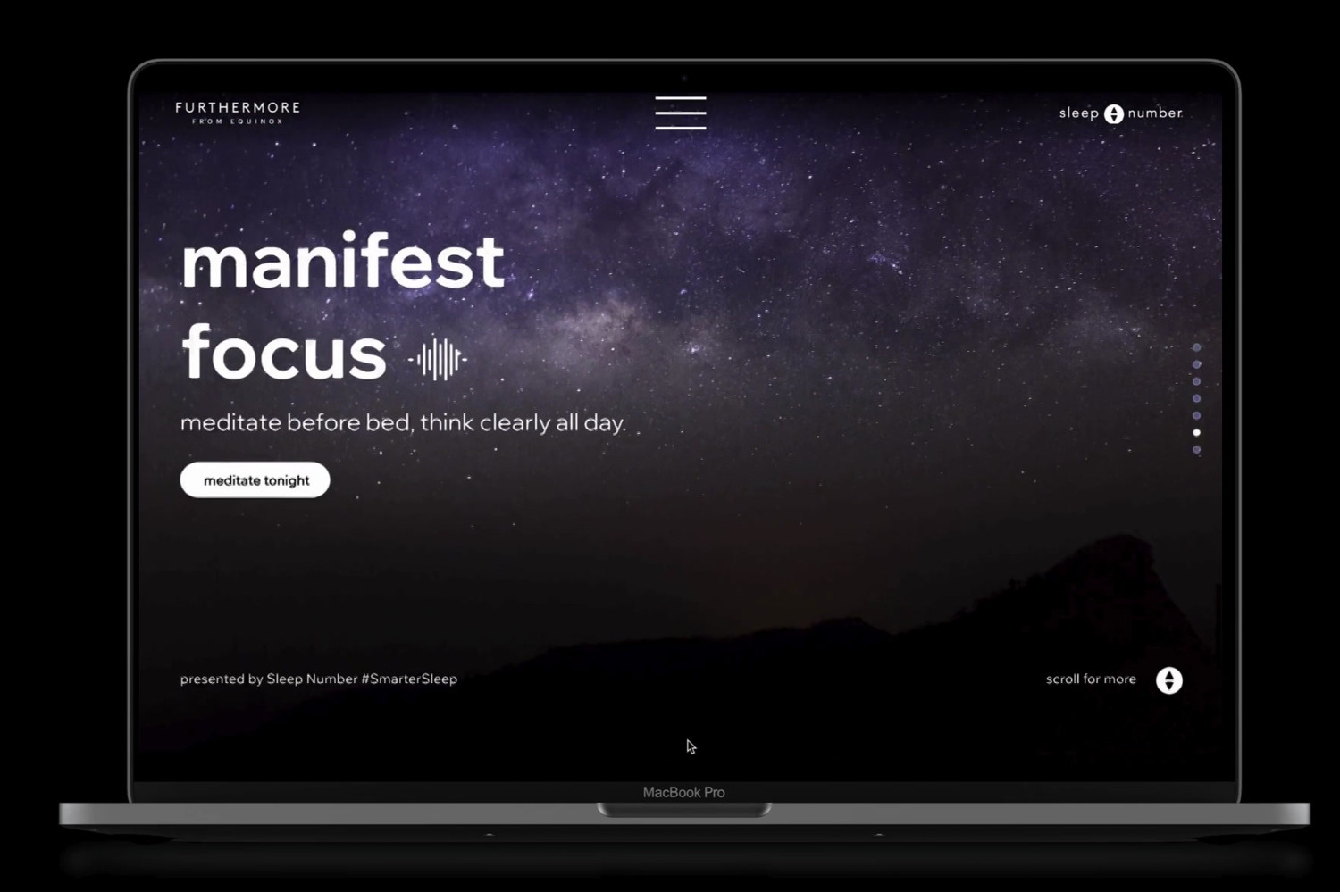 Microsite screen