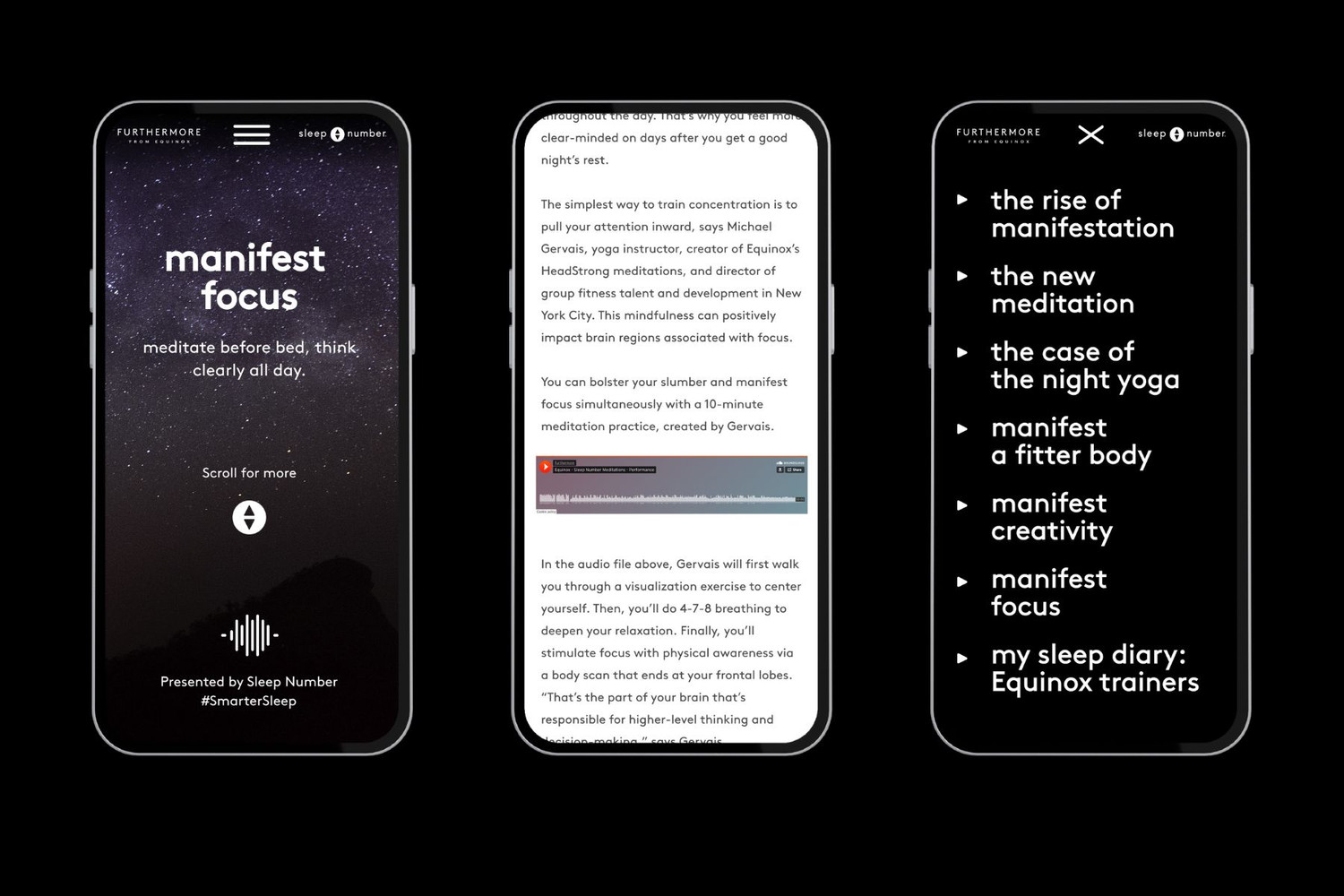 Microsite screen