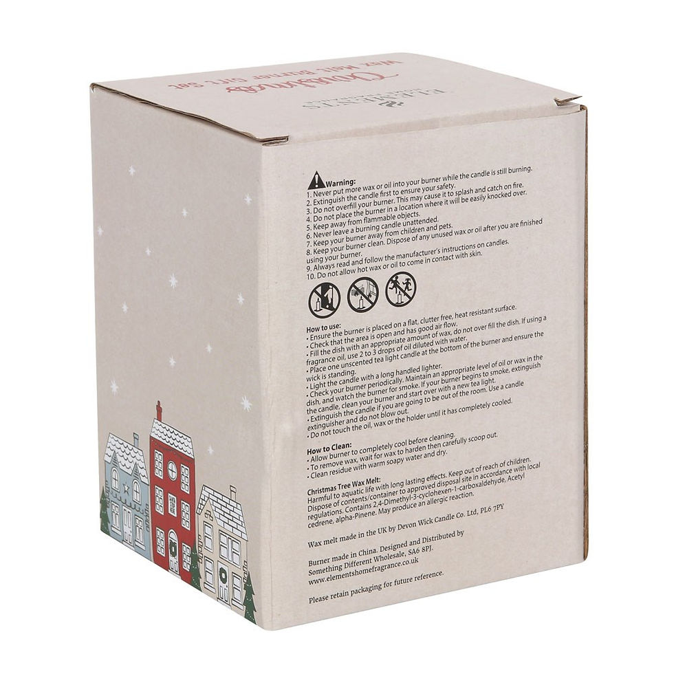 Thumbnail: No Place Like Home Ceramic Wax Melt Burner Gift Set - Gift Boxed