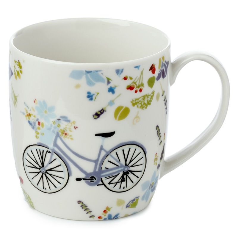 Thumbnail: Blue Lavender Garden Set of 2 Porcelain Mugs by Julie Dodsworth - Gift Boxed