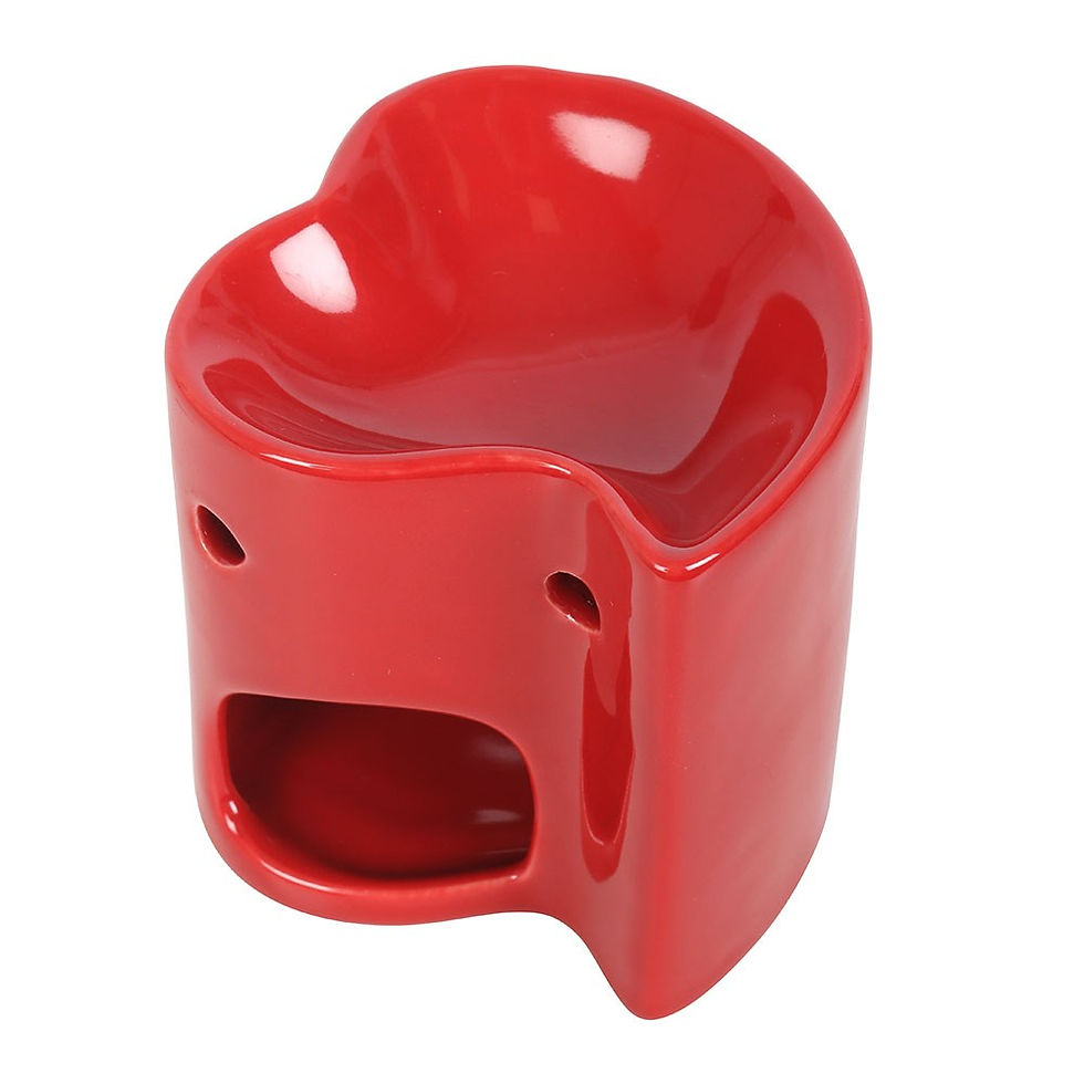 Thumbnail: Red or White Heart Oil Burner & Wax Warmer - Gift Boxed
