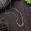 Thumbnail: Rhodochrosite Semi-Precious Stone 925 Sterling Silver Necklace - Xander Kostroma