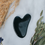 Thumbnail: Black Obsidian Crystal Gua Sha with Black Skull Pouch by Xander Kostroma