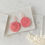 Thumbnail: Rose Quartz Pink Circle Rattan 925 Sterling Silver Statement Earrings