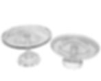 Pressed Glass Dessert Stands