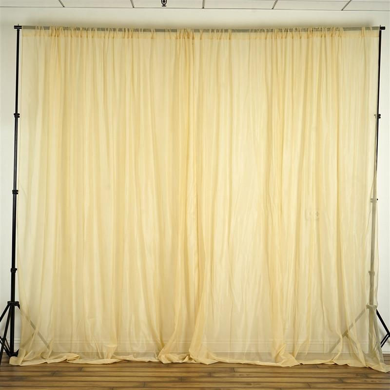 Gold Organza Sheers