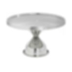 Round Silver Pedestal Stand - 13"