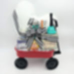 Thumbnail: Get Well Gift Basket Wagon with Heart Pillow for Heart Patient
