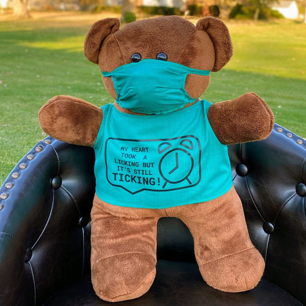 The Cardiac Bear Cough Bear Heart Surgery Pillow Top Heart Bears, Cough Pillow f