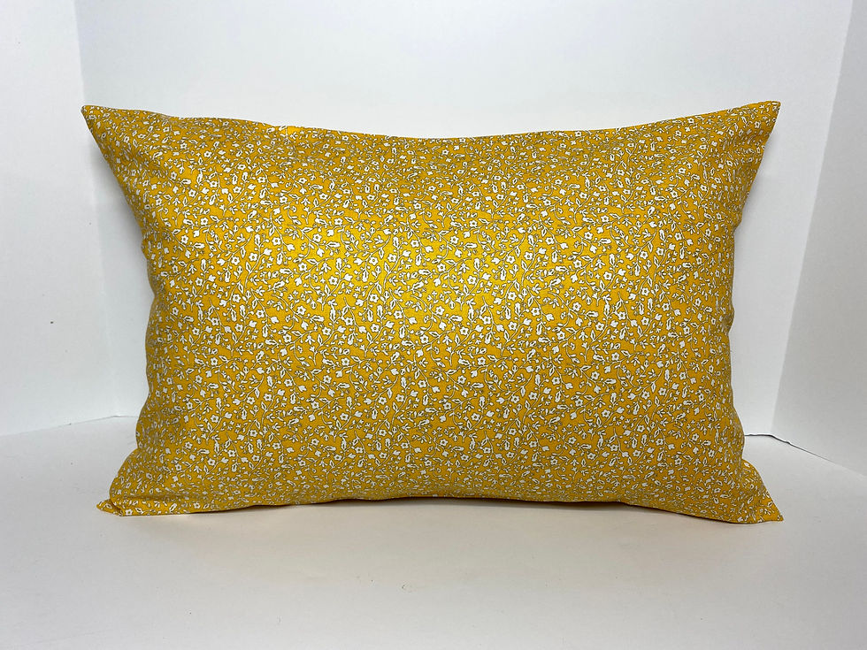 Gold Floral Healing Hearts Pillow