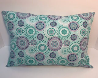 Teal and Purple Heart Surgery Recovery Pillow