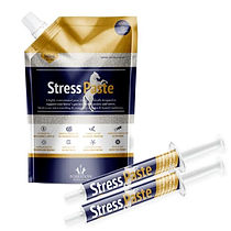 Stress Paste Packs - Extra Support Poseidon Health.
A concentrated non-swabbable nutritional formula designed to support horses in times of high exertion or stress. Such times may include when competing, travelling, or in extreme heat and humidity.

 

Stress Paste contains ingredients selected to support the horse’s gut and muscle physiology in a way that helps them deal with the effects of stress. This action is designed to reduce the impact of your horse's stress on their performance, behaviour and recovery.