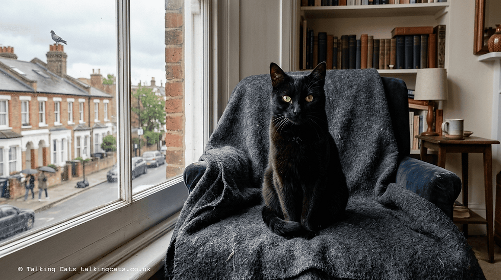 111 - Christmas in London. A New Blanket Has Appeared on the Chair. I Am Not Making Anything of It.