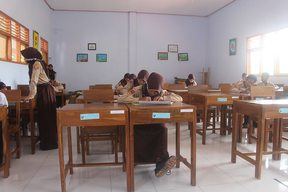 Suasana Pada Saat Lomba Poster