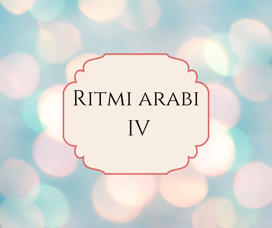Ritmi arabi: wahda, wahda kebira, chiftetelli