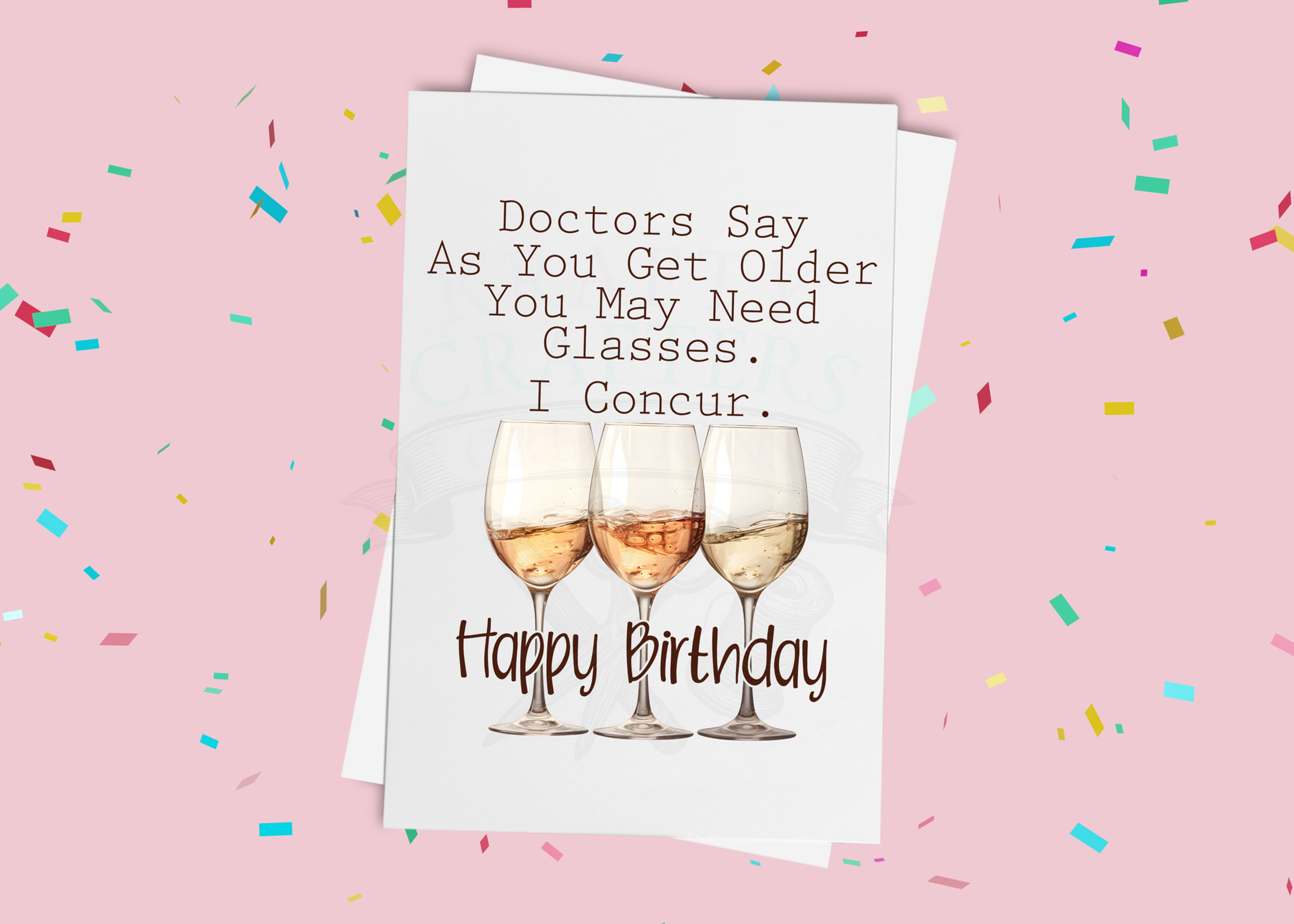 Funny Wine Birthday Card | Getting Older Card for Wine Lovers, Friend or Sister