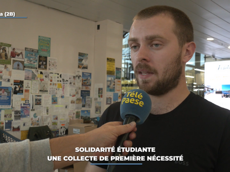 SOLIDARITÉ ÉTUDIANTE : UNE COLLECTE DE PRODUITS DE PREMIÈRE NÉCESSITÉ À L’ÎLE-ROUSSE