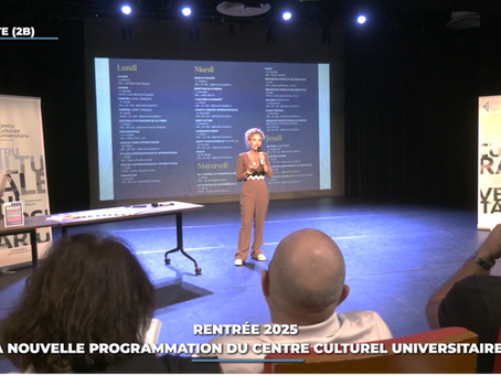 Nouvelle Programmation 2025-2026 du Centre Culturel Universitaire de Corte