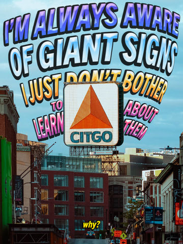 im always aware of signs