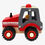 Thumbnail: Red Tractor & Traffic Sign Set