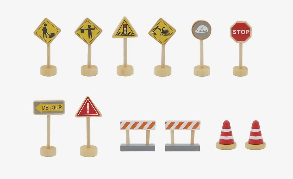 Thumbnail: Crane & Traffic Sign Set