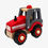 Thumbnail: Red Tractor & Traffic Sign Set
