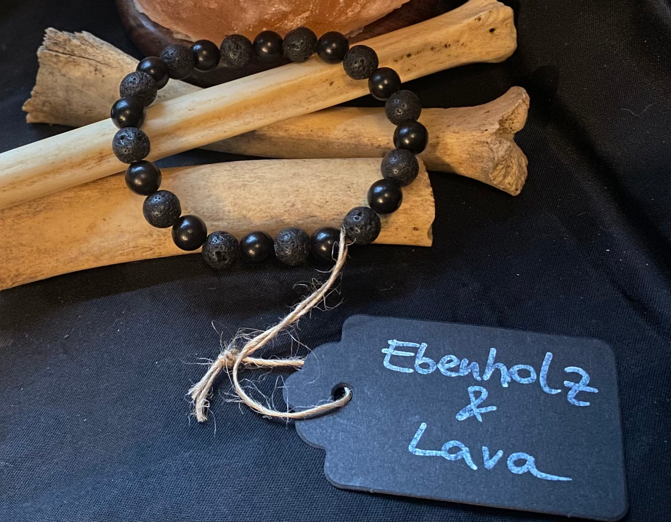 Ebony and Lava Pearls Bracelet