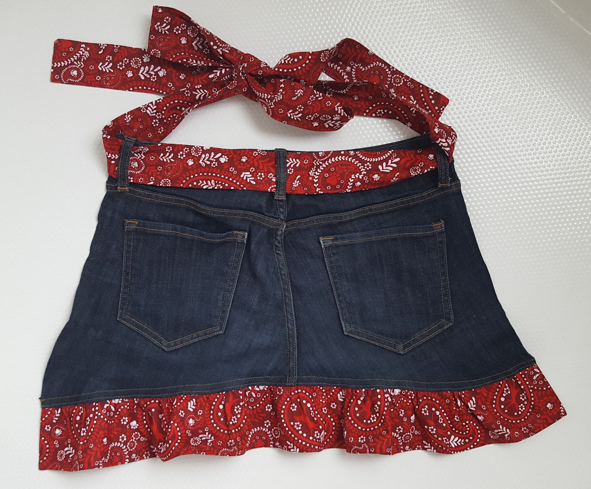 Upcycled Denim Apron