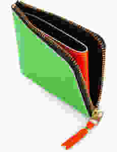 Comme des Garçons Leather half zip wallet