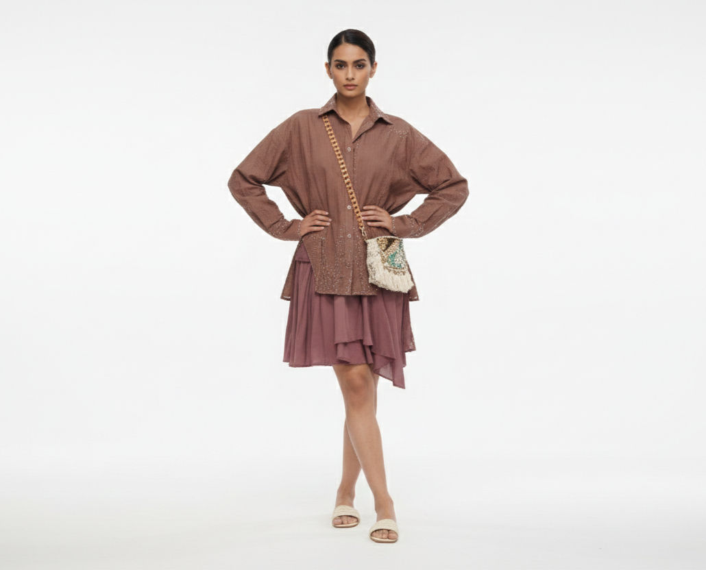Poplin Oversized Shirt Dress