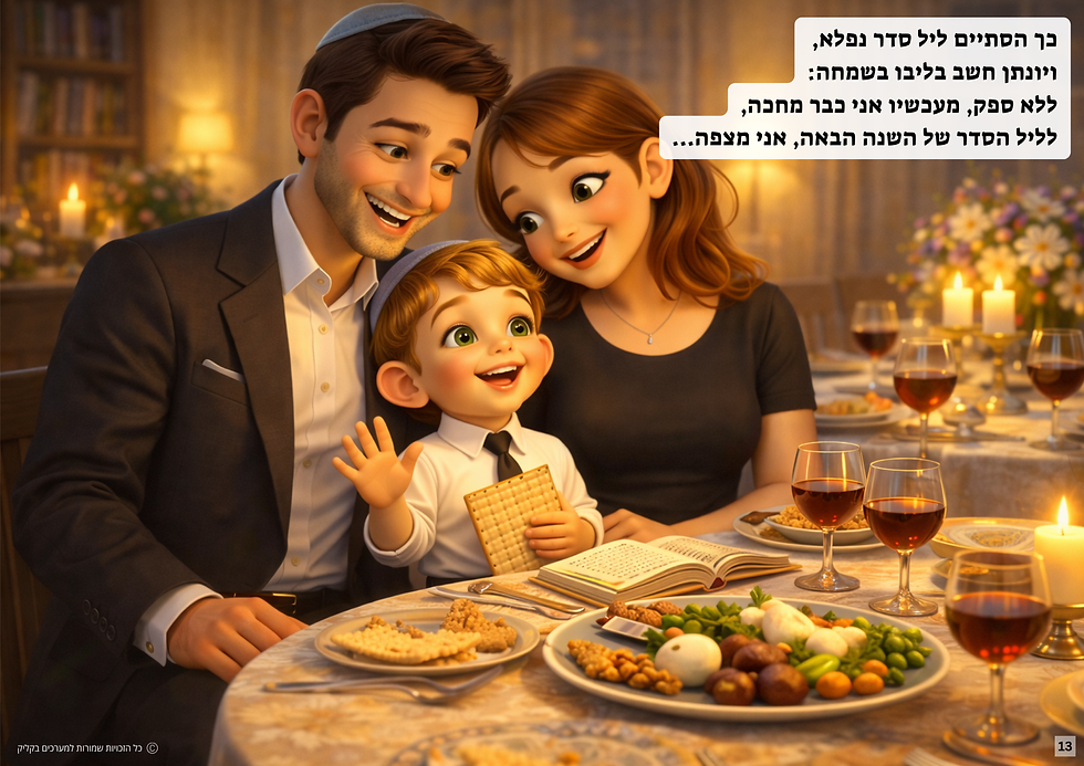 תמונה ממוזערת: סיפור - ליל הסדר של יונתן - תפקוד גבוה