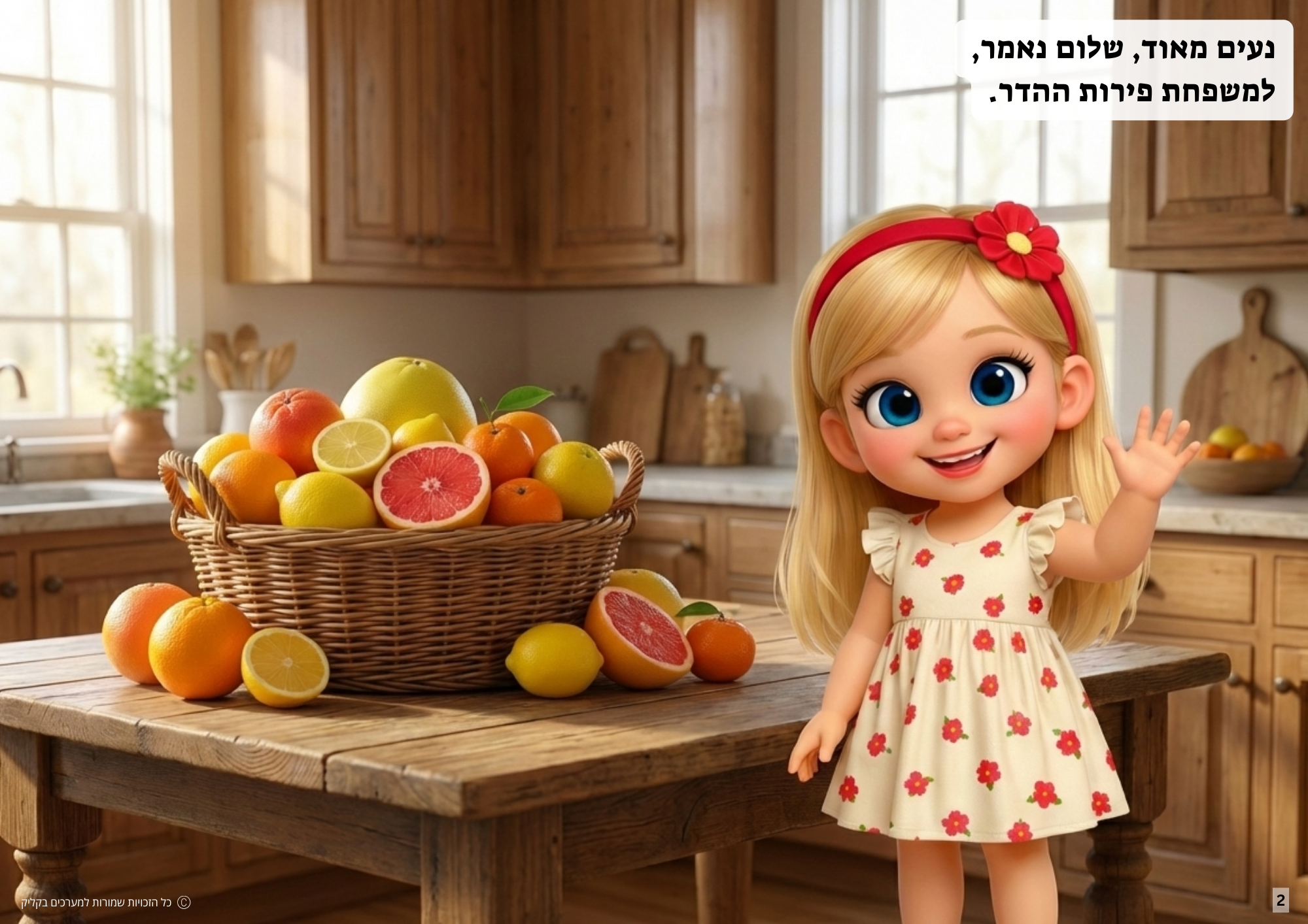 ערכת תוכן בנושא פירות הדר המיועדת לתפקוד גבוה + נמוך