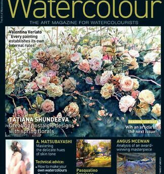 I am in the French Magazine Watercolour #34