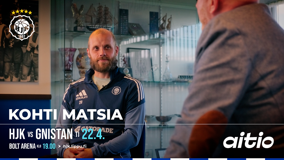 HJK player interview ahead of Kohti Matsia match vs Gnistan.