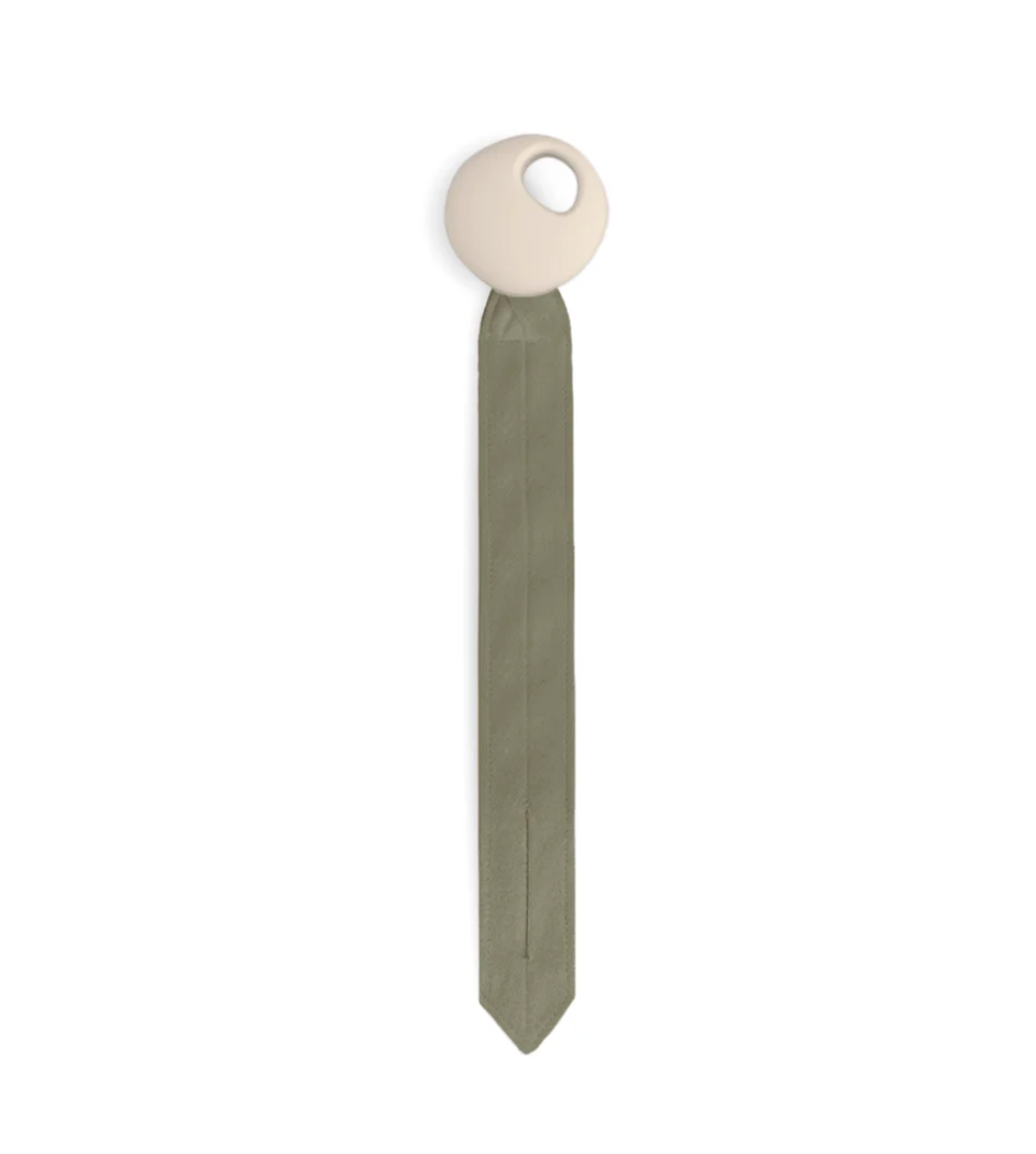 Attache tétine Peebble 'kaki/sand' - Elhée