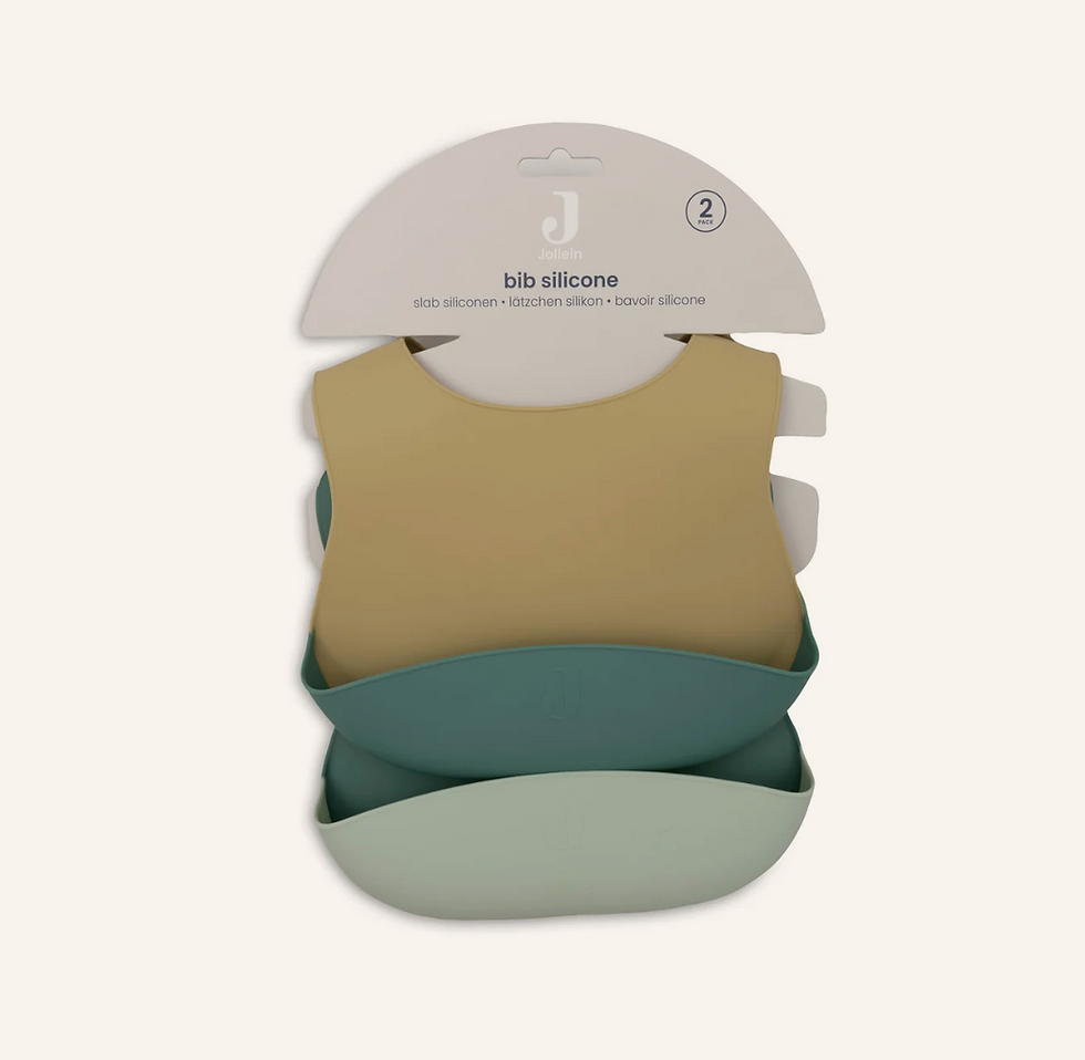Miniature : Set de bavoirs en silicone 'green' - Jollein