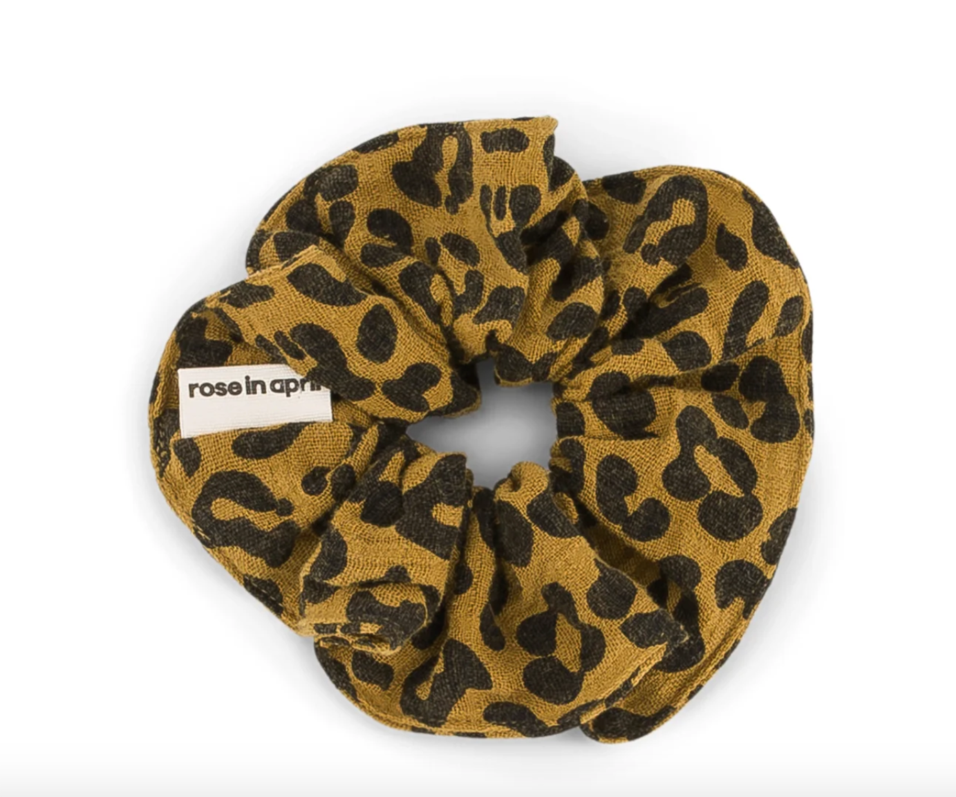 Chouchou léopard caramel - Rose in April