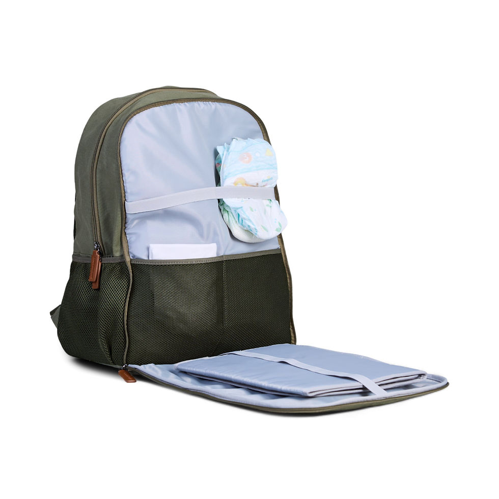 Miniature : Sac à dos 'Daddy Bag' kaki - Childhome