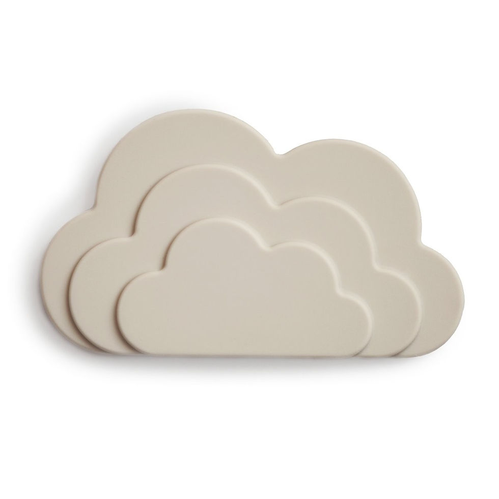 Anneau de dentition nuage 'grey' - Mushie