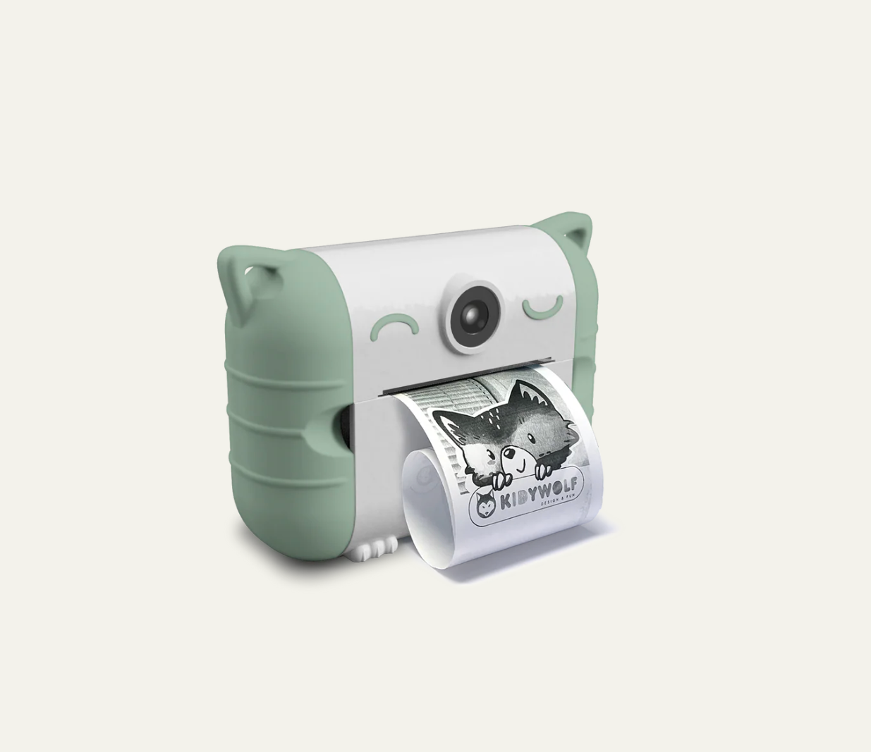 Appareil photo à impression thermique 'mint' - Kidywolf